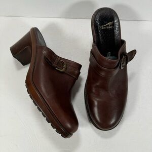 Dansko Women's Brown Leather Clogs